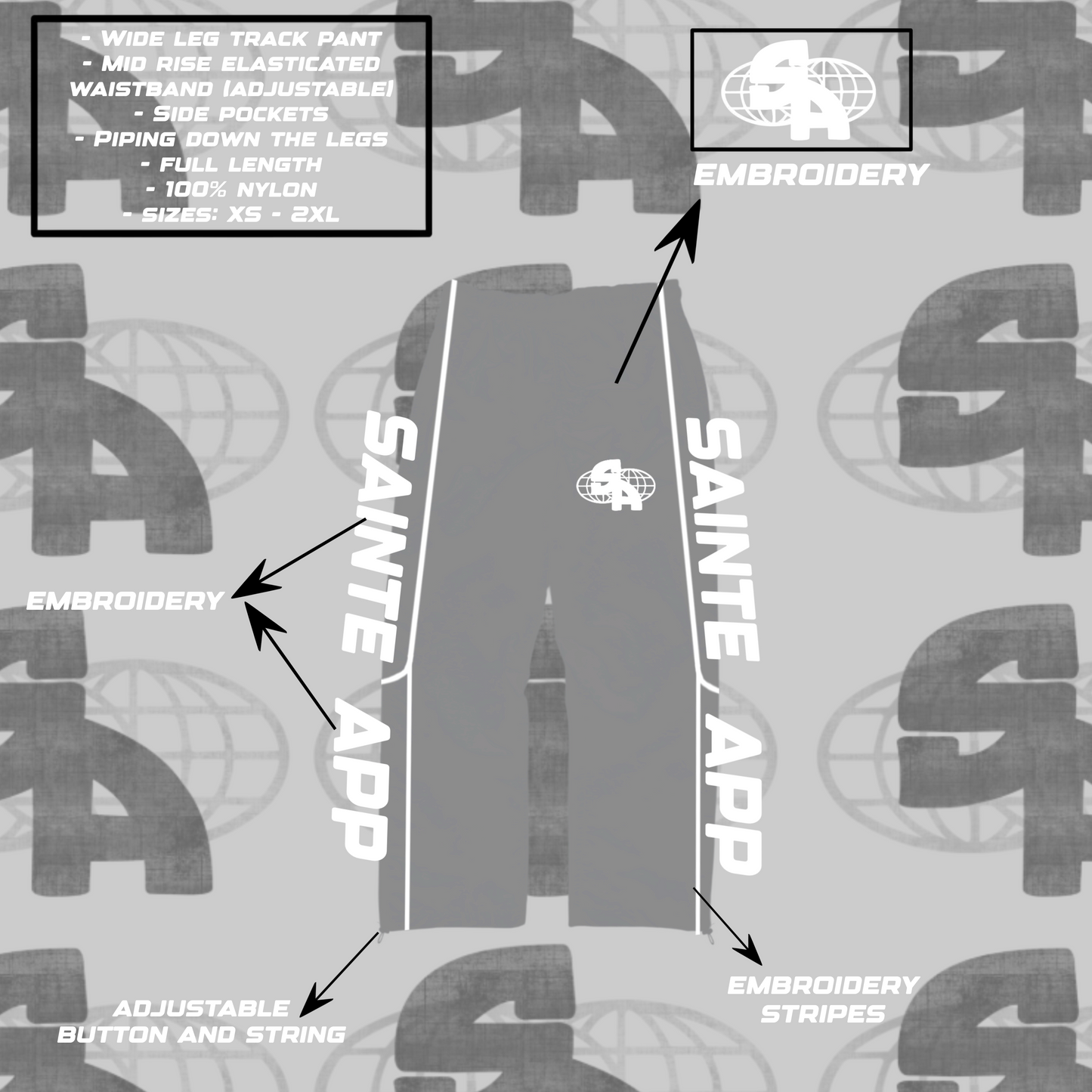 Sainte App Windbreaker Pants