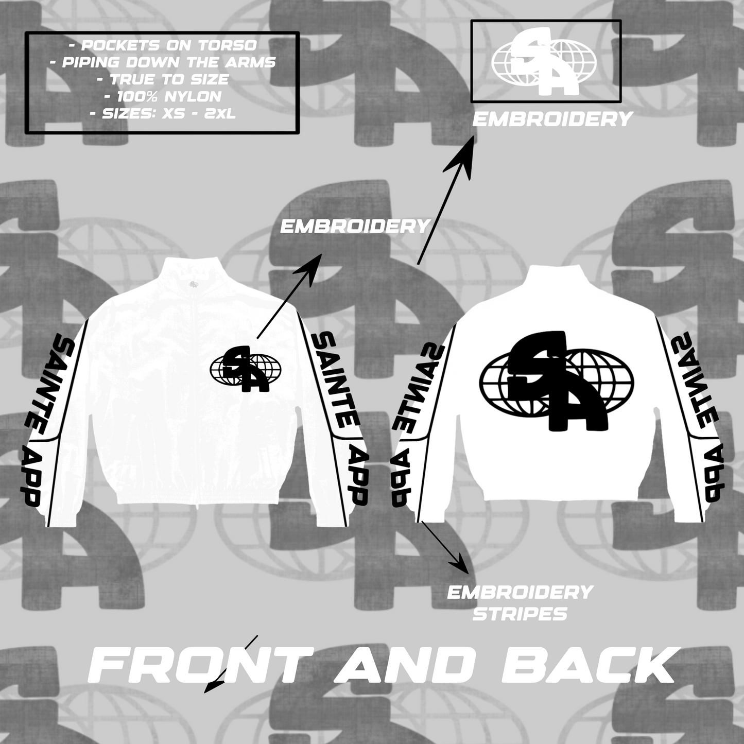 Sainte App Windbreaker Jackets