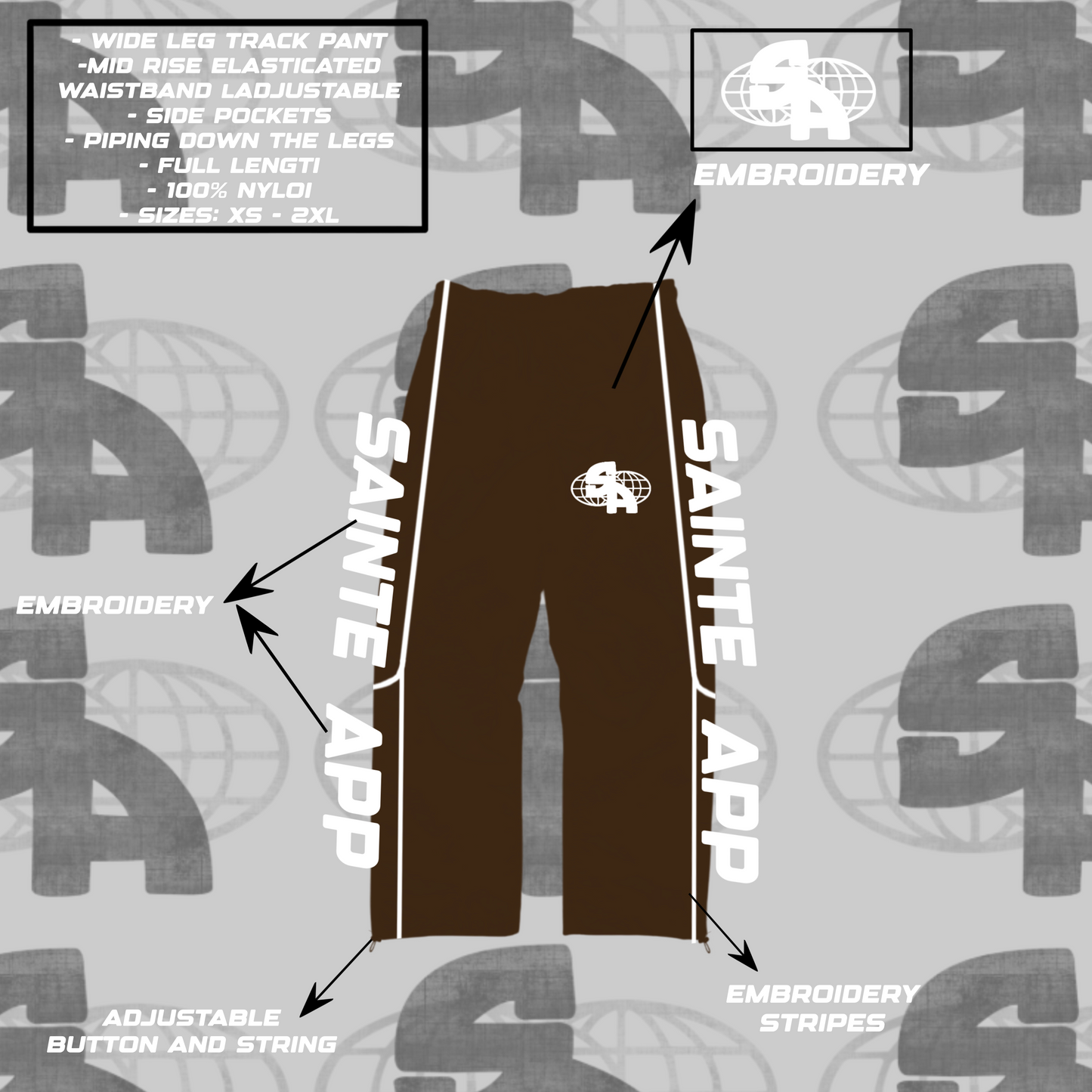 Sainte App Windbreaker Pants