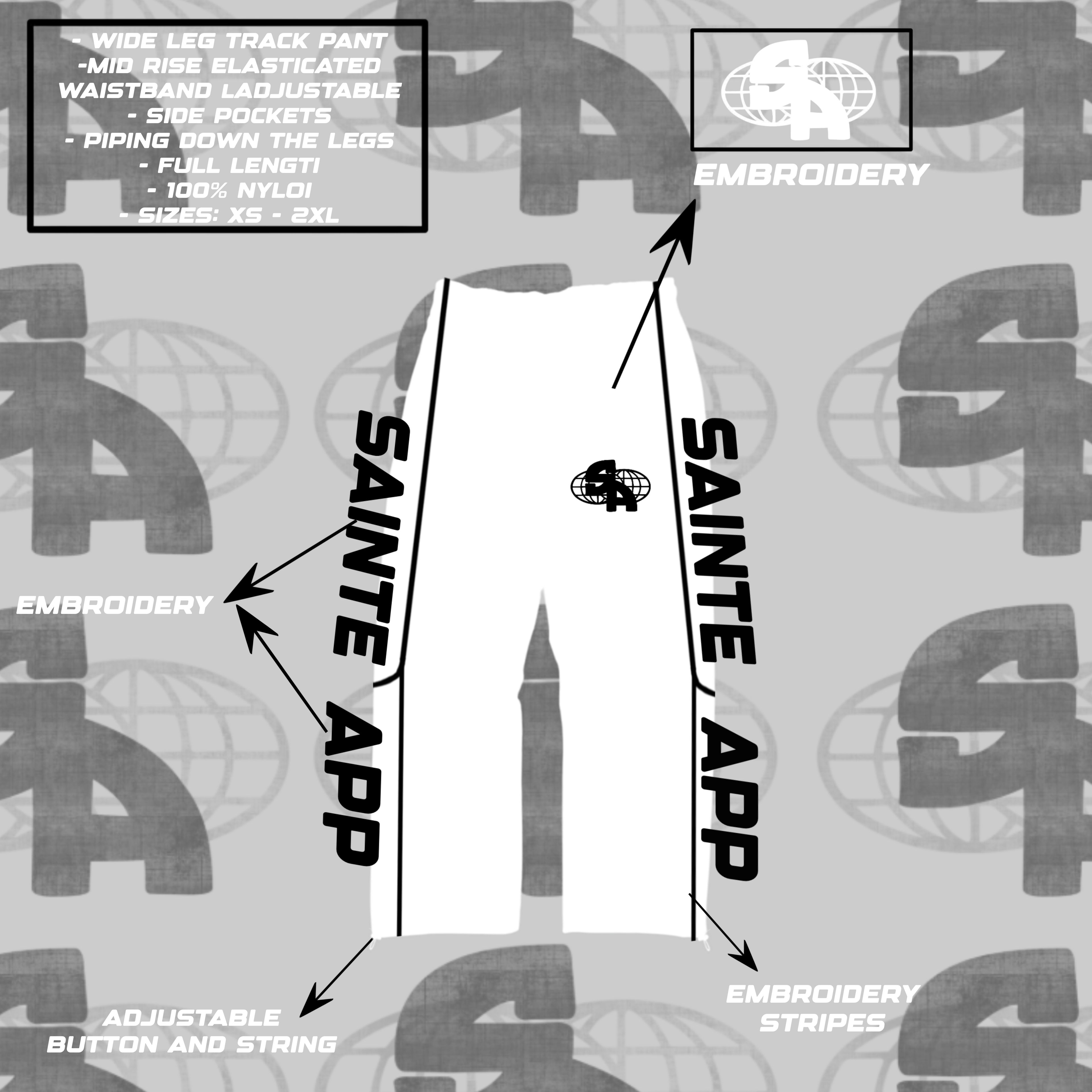 Sainte App Windbreaker Pants