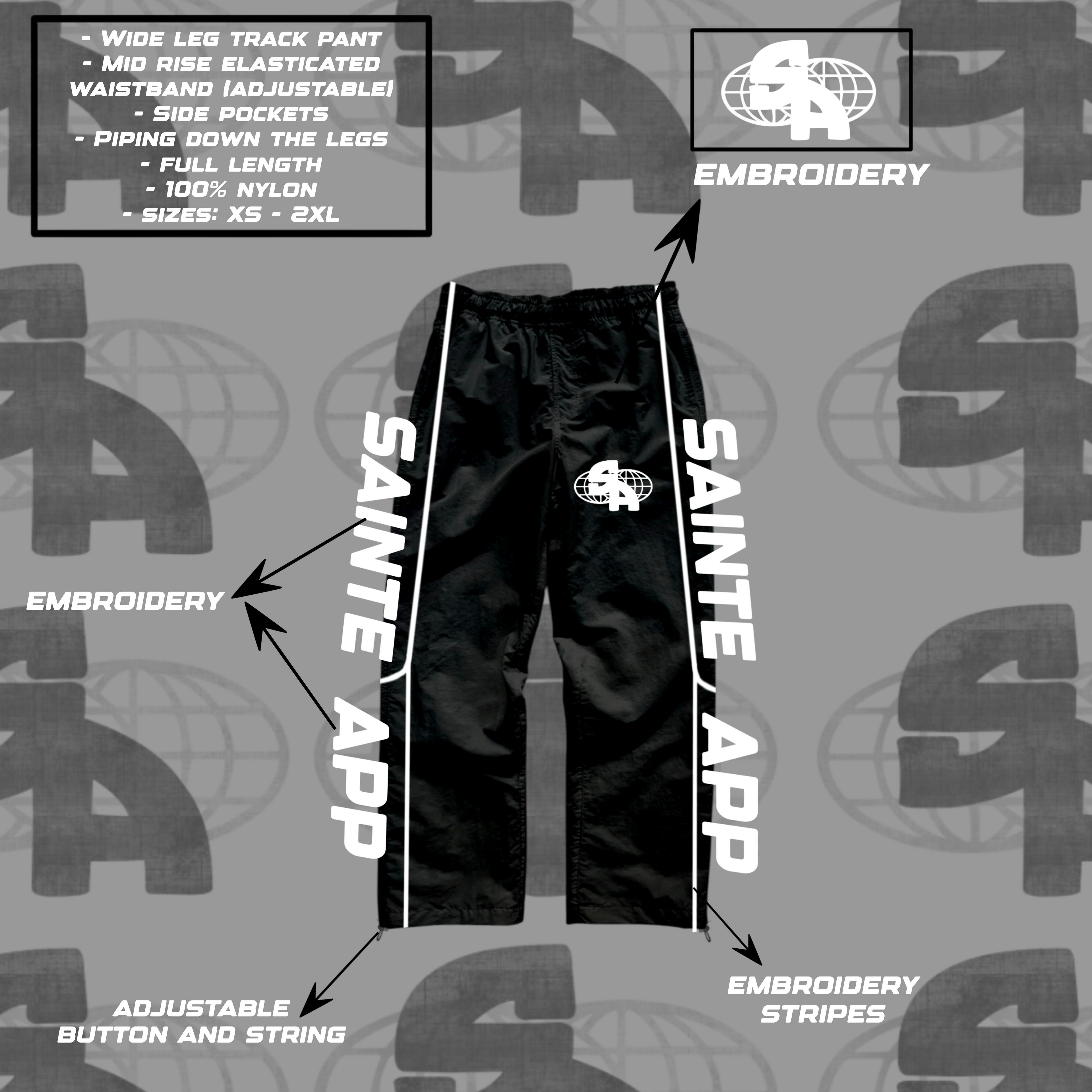 Sainte App Windbreaker Pants