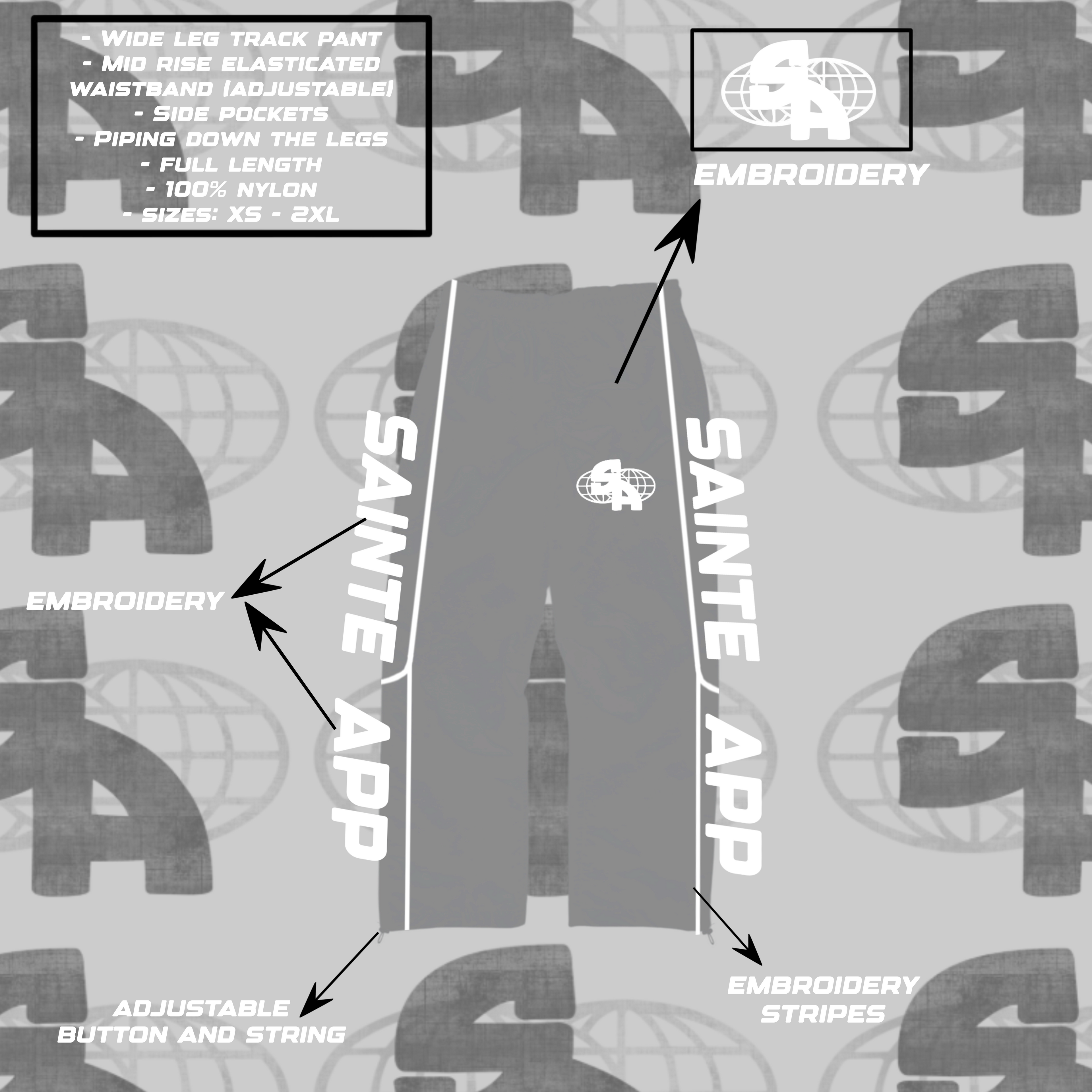 Sainte App Windbreaker Pants